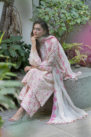 Zellbury Chikankari Embroidered Cotton Unstitched 3Pc Suit WUS26E34096