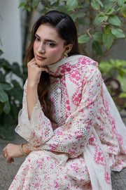 Zellbury Chikankari Embroidered Cotton Unstitched 3Pc Suit WUS26E34096