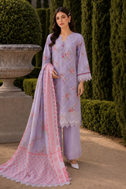 Zellbury Chikankari Embroidered Cotton Unstitched 3Pc Suit WUS26E34097