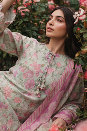 Zellbury Chikankari Embroidered Cotton Unstitched 3Pc Suit WUS26E34098