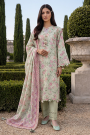 Zellbury Chikankari Embroidered Cotton Unstitched 3Pc Suit WUS26E34098