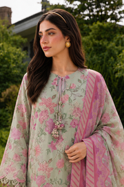 Zellbury Chikankari Embroidered Cotton Unstitched 3Pc Suit WUS26E34098