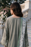 Zellbury Chikankari Embroidered Cotton Unstitched 3Pc Suit WUS26E34108