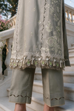 Zellbury Chikankari Embroidered Cotton Unstitched 3Pc Suit WUS26E34108