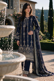 Zellbury Chikankari Embroidered Cotton Unstitched 3Pc Suit WUS26E34111