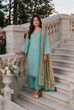 Zellbury Chikankari Embroidered Cotton Unstitched 3Pc Suit WUS26E34112
