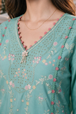 Zellbury Chikankari Embroidered Cotton Unstitched 3Pc Suit WUS26E34112