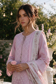 Zellbury Chikankari Embroidered Cotton Unstitched 3Pc Suit WUS26E34114