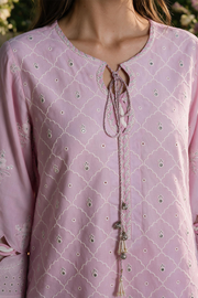 Zellbury Chikankari Embroidered Cotton Unstitched 3Pc Suit WUS26E34114