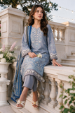 Zellbury Chikankari Embroidered Cotton Unstitched 3Pc Suit WUS26E34119