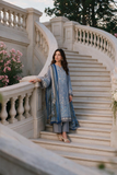 Zellbury Chikankari Embroidered Cotton Unstitched 3Pc Suit WUS26E34119