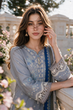 Zellbury Chikankari Embroidered Cotton Unstitched 3Pc Suit WUS26E34119