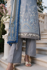 Zellbury Chikankari Embroidered Cotton Unstitched 3Pc Suit WUS26E34119