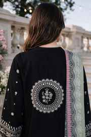 Zellbury Chikankari Embroidered Cotton Unstitched 3Pc Suit WUS26E34124