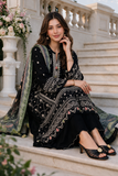 Zellbury Chikankari Embroidered Cotton Unstitched 3Pc Suit WUS26E34124