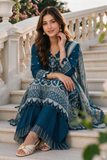 Zellbury Chikankari Embroidered Cotton Unstitched 3Pc Suit WUS26E34126