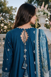 Zellbury Chikankari Embroidered Cotton Unstitched 3Pc Suit WUS26E34126