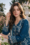 Zellbury Chikankari Embroidered Cotton Unstitched 3Pc Suit WUS26E34126
