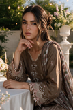 Zellbury Chikankari Embroidered Cotton Unstitched 3Pc Suit WUS26E34128