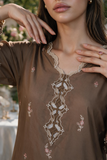 Zellbury Chikankari Embroidered Cotton Unstitched 3Pc Suit WUS26E34128