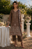 Zellbury Chikankari Embroidered Cotton Unstitched 3Pc Suit WUS26E34128