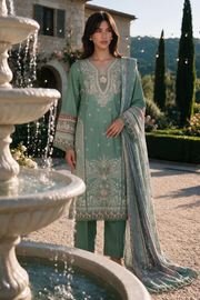 Zellbury Chikankari Embroidered Cotton Unstitched 3Pc Suit WUS26E34134