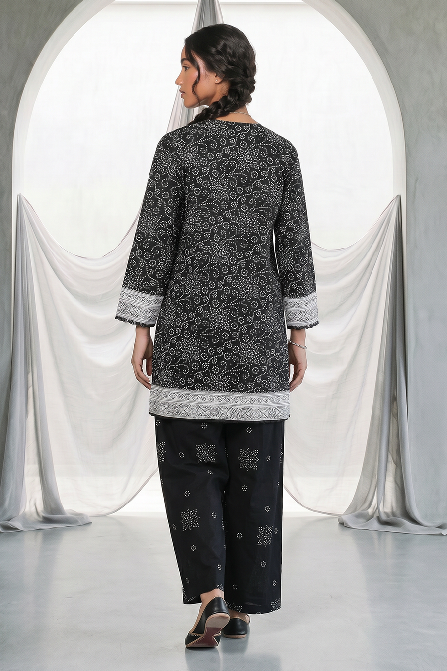 Zellbury Monochrome Printed Lawn Unstitched 2Pc Suit WUS26X20927