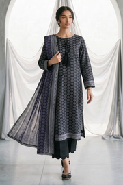 Zellbury Monochrome Printed Lawn Unstitched 2Pc Suit WUS26X21061