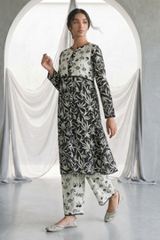 Zellbury Monochrome Printed Lawn Unstitched 2Pc Suit WUS26X21062