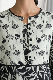 Zellbury Monochrome Printed Lawn Unstitched 2Pc Suit WUS26X21062