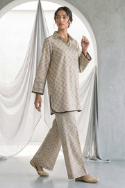 Zellbury Monochrome Printed Lawn Unstitched 2Pc Suit WUS26X21123