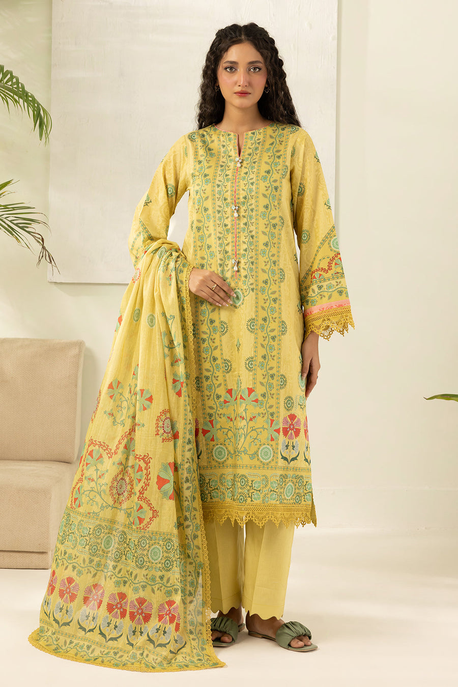 Zellbury Summer Printed Lawn Unstitched 3Pc Suit WUS26X30413