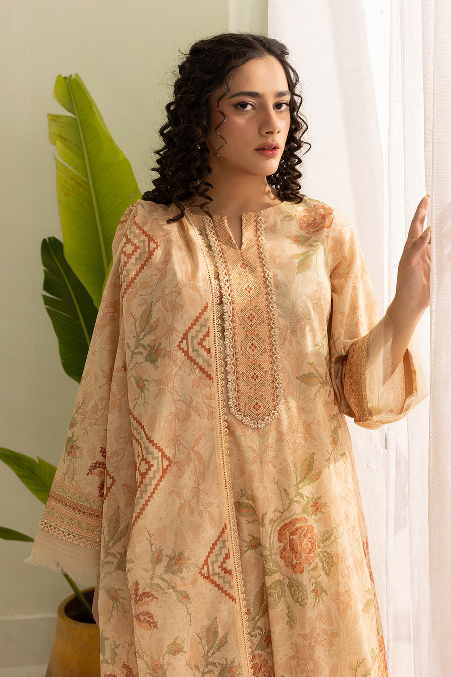 Zellbury Summer Printed Lawn Unstitched 3Pc Suit WUS26X30418