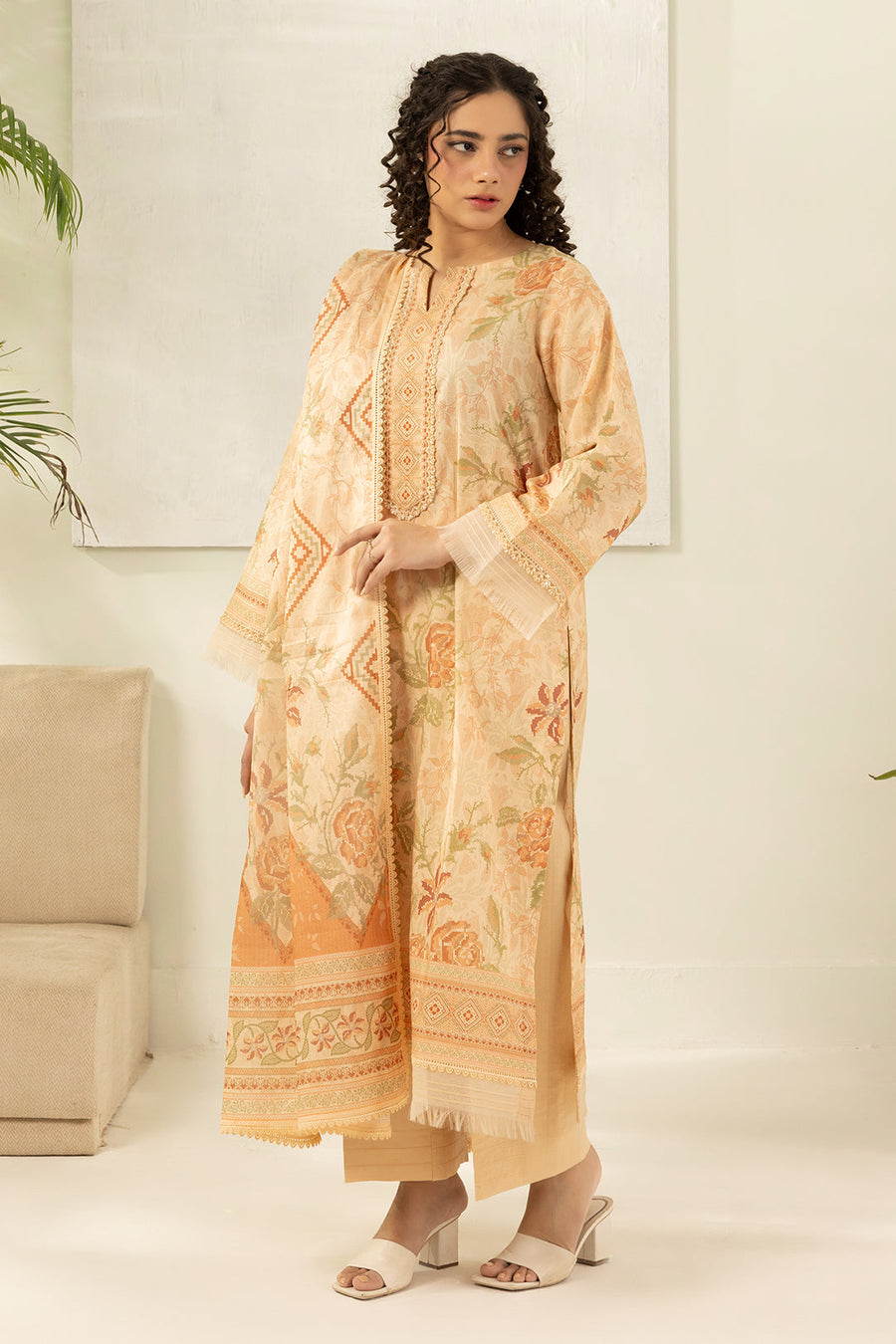 Zellbury Summer Printed Lawn Unstitched 3Pc Suit WUS26X30418