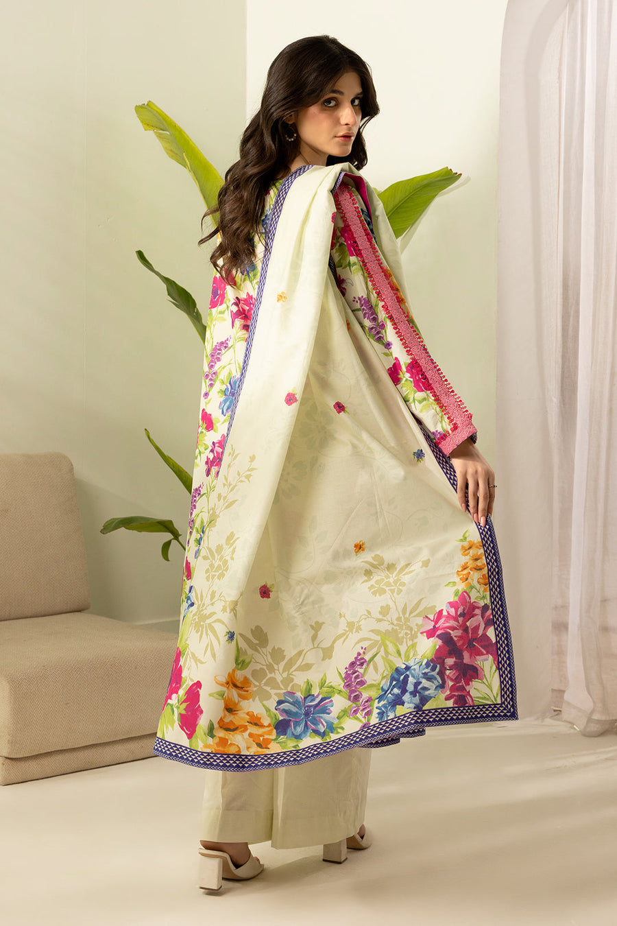 Zellbury Summer Printed Lawn Unstitched 3Pc Suit WUS26X30419