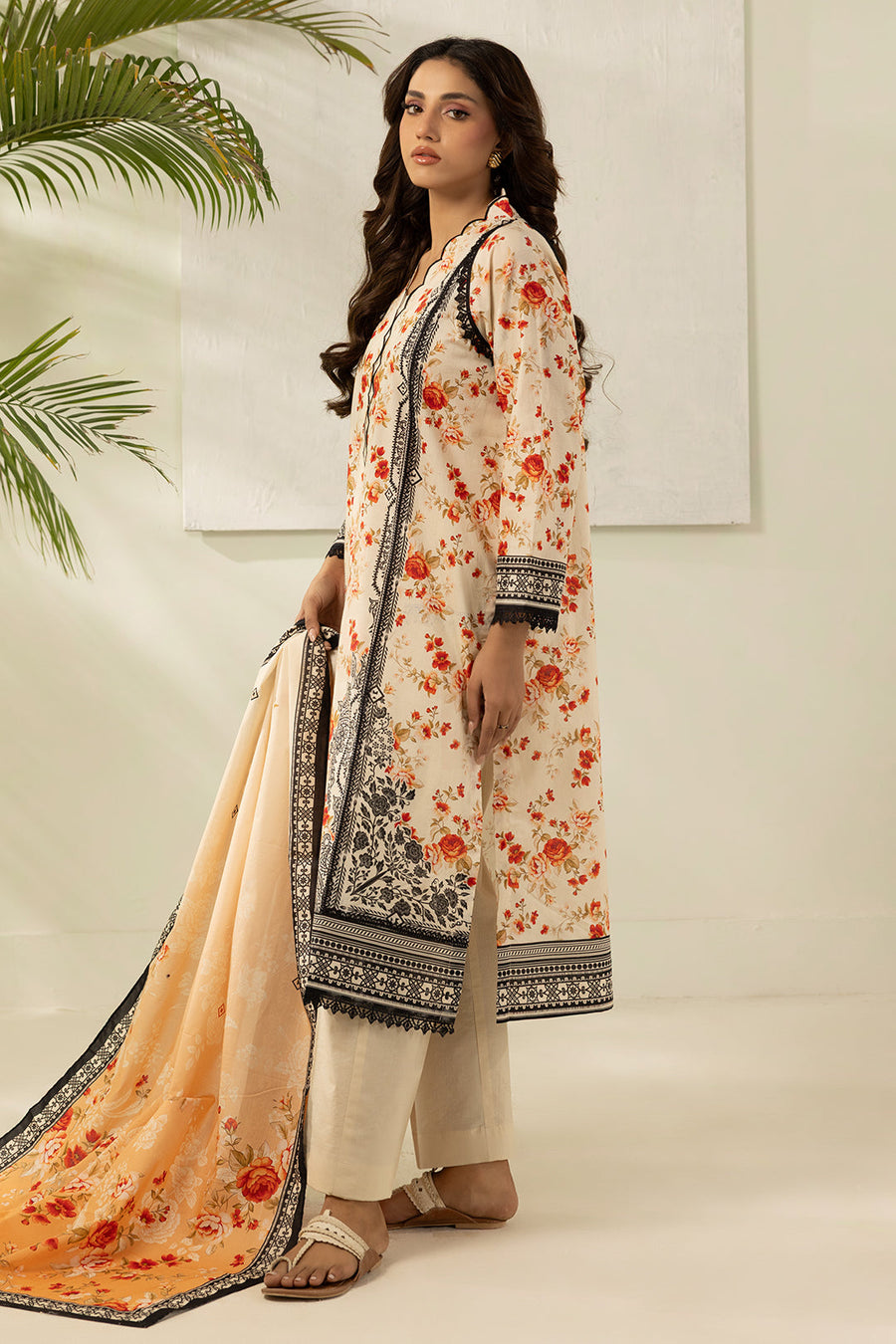 Zellbury Summer Printed Lawn Unstitched 3Pc Suit WUS26X30421