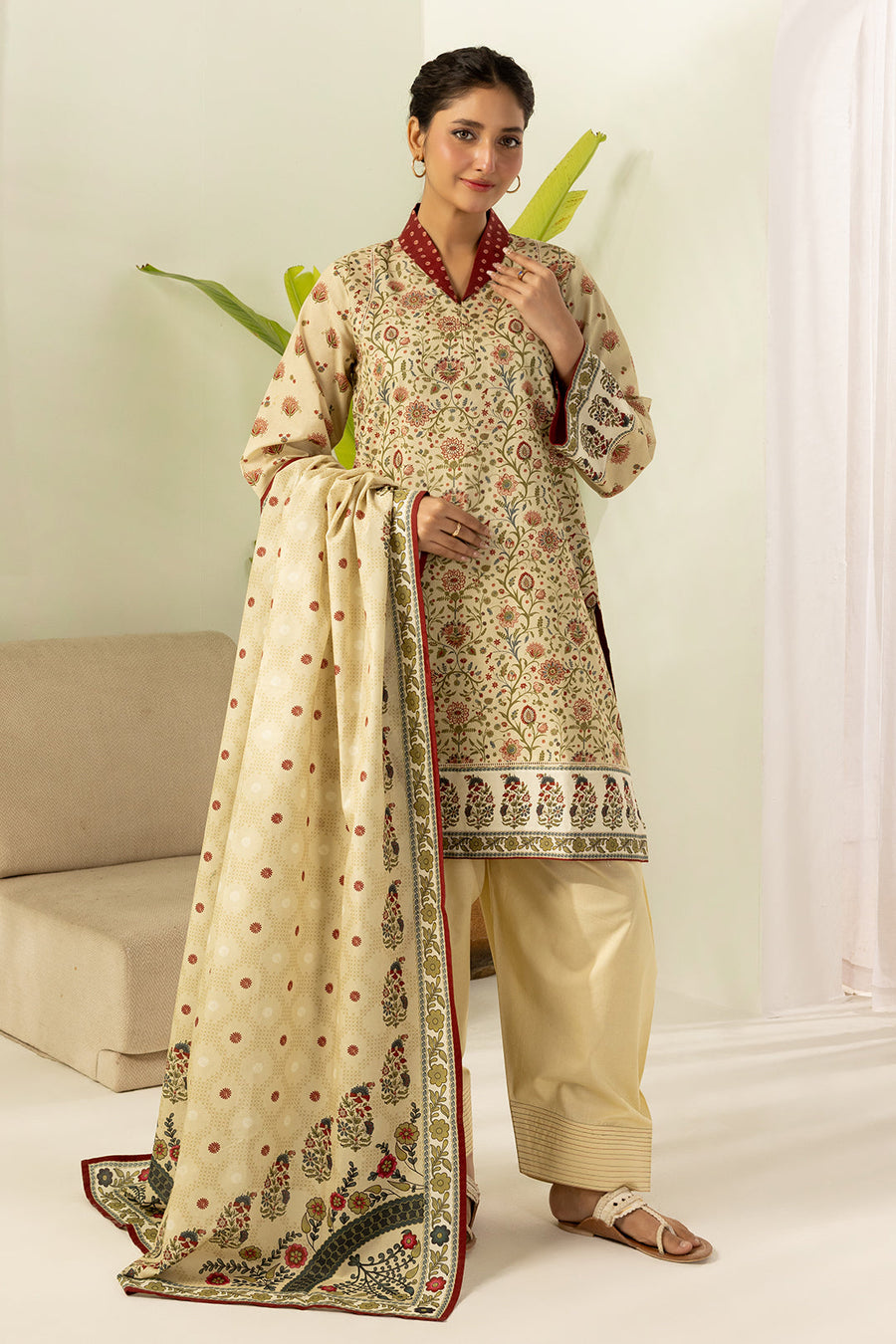 Zellbury Summer Printed Lawn Unstitched 3Pc Suit WUS26X30624