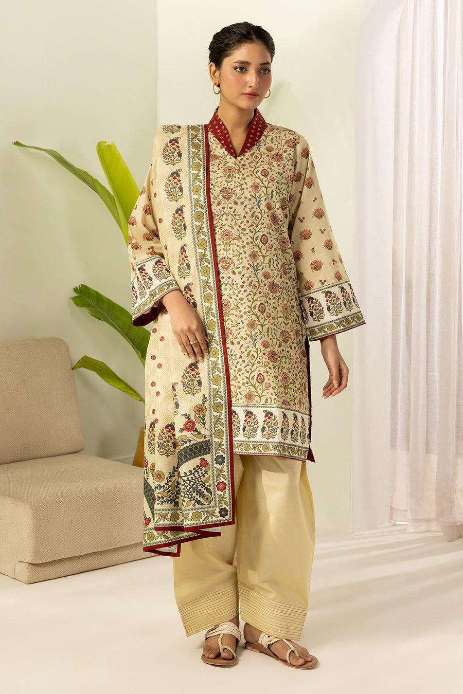 Zellbury Summer Printed Lawn Unstitched 3Pc Suit WUS26X30624