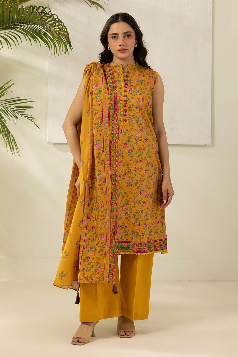 Zellbury Summer Printed Lawn Unstitched 3Pc Suit WUS26X30424