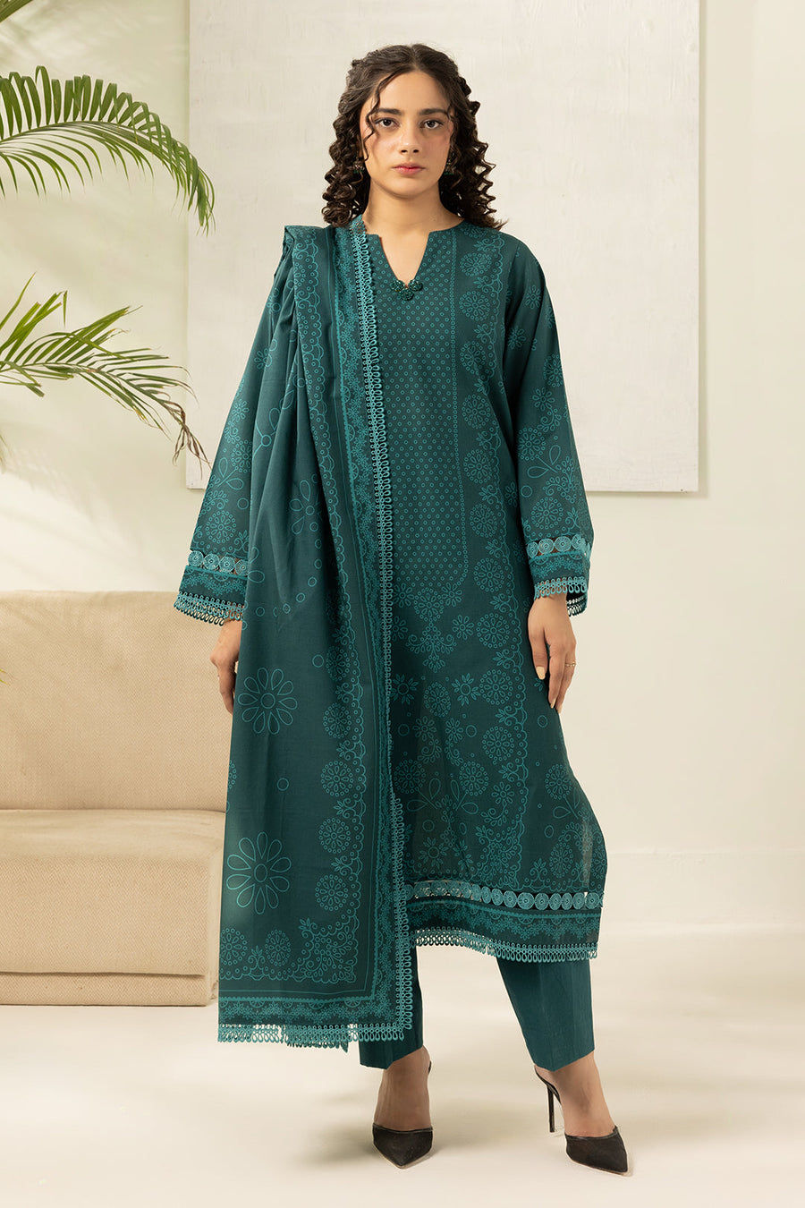Zellbury Summer Printed Lawn Unstitched 3Pc Suit WUS26X30429