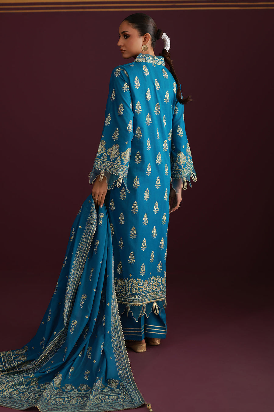 Zellbury Summer Printed Lawn Unstitched 3Pc Suit WUS26X30434