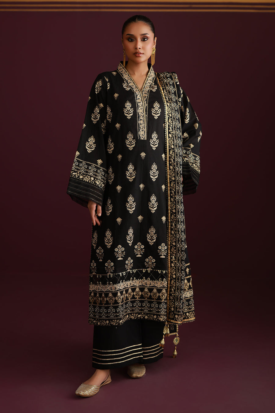 Zellbury Summer Printed Lawn Unstitched 3Pc Suit WUS26X30436