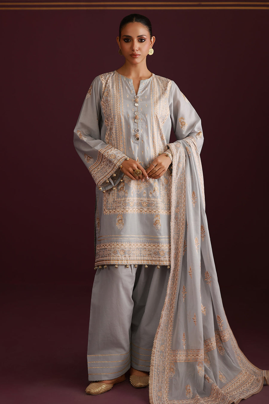 Zellbury Summer Printed Lawn Unstitched 3Pc Suit WUS26X30438