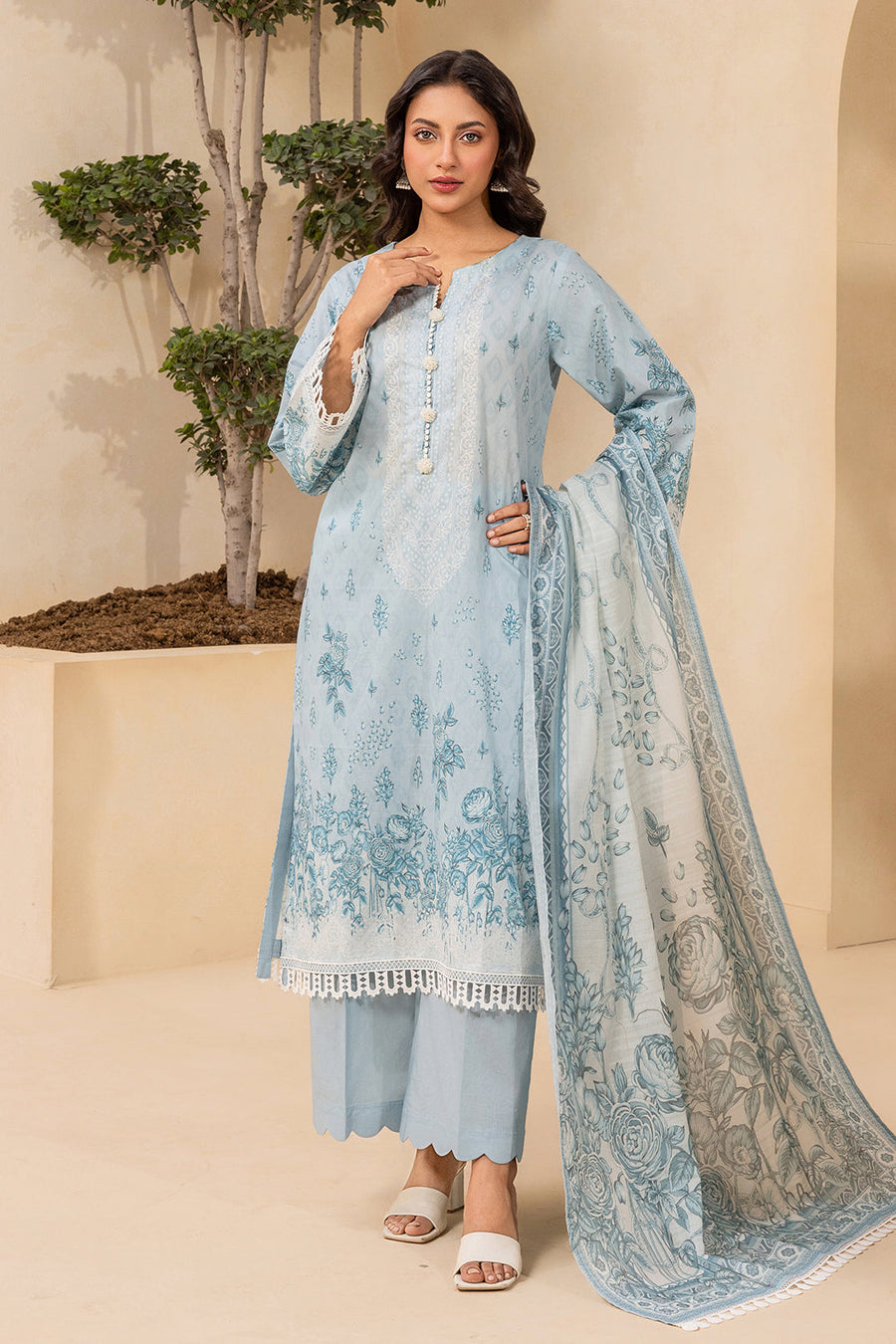 Zellbury Summer Printed Lawn Unstitched 3Pc Suit WUS26X30475