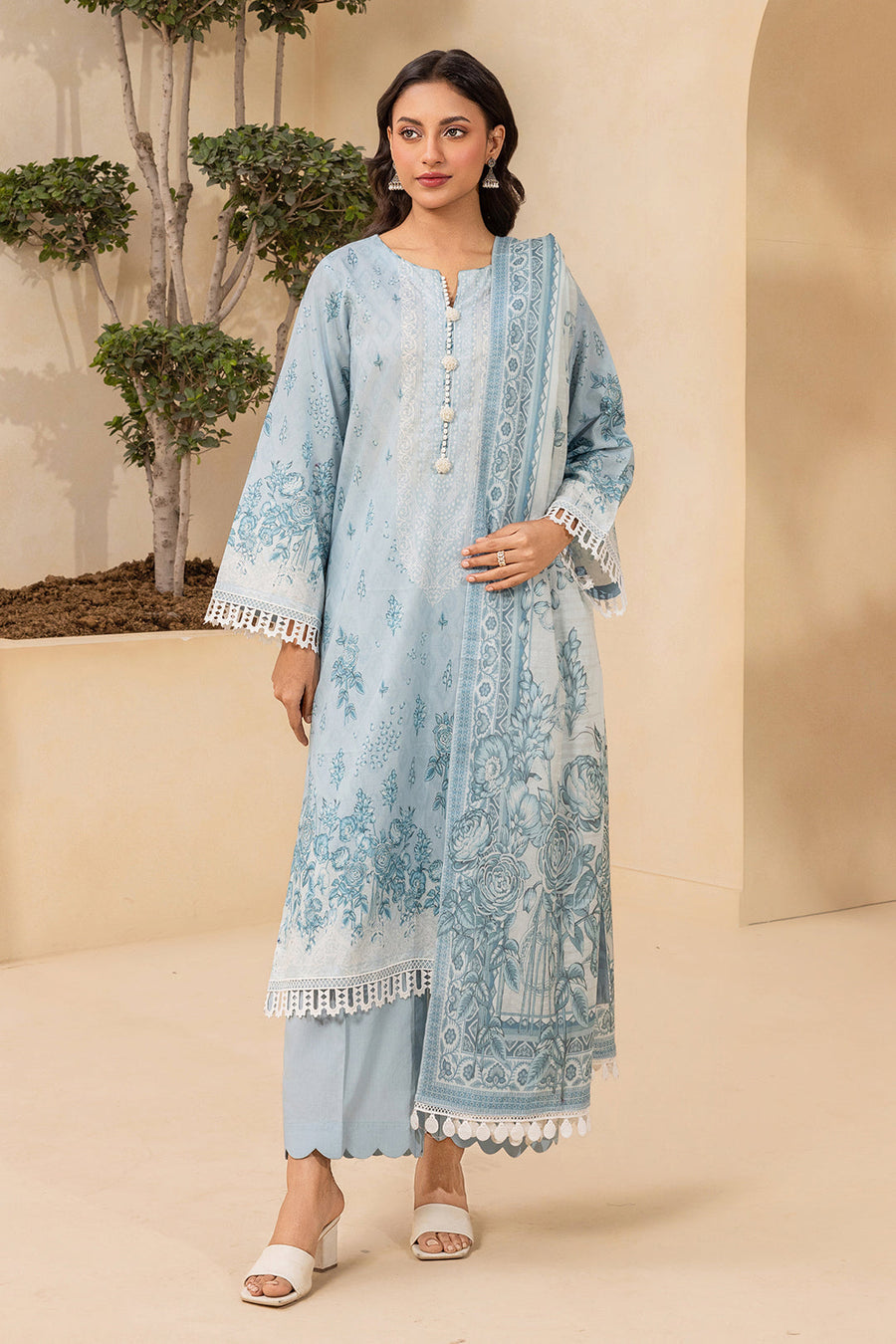 Zellbury Summer Printed Lawn Unstitched 3Pc Suit WUS26X30475