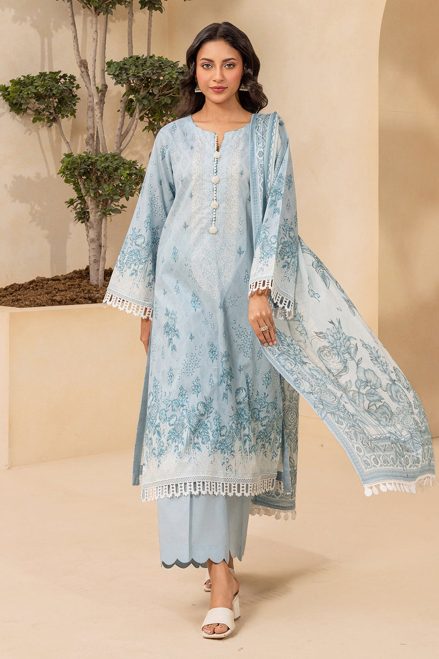 Zellbury Summer Printed Lawn Unstitched 3Pc Suit WUS26X30475