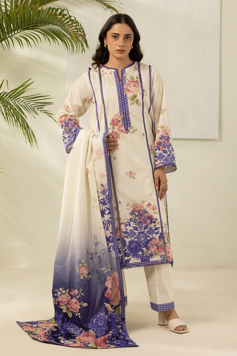 Zellbury Summer Printed Lawn Unstitched 3Pc Suit WUS26X30476