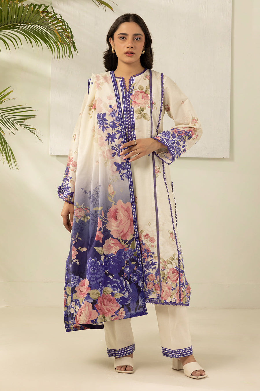 Zellbury Summer Printed Lawn Unstitched 3Pc Suit WUS26X30476