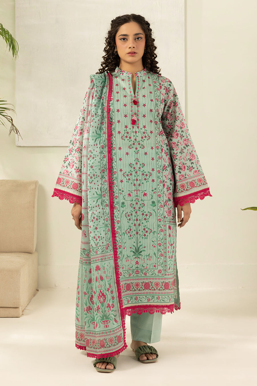 Zellbury Summer Printed Lawn Unstitched 3Pc Suit WUS26X30477