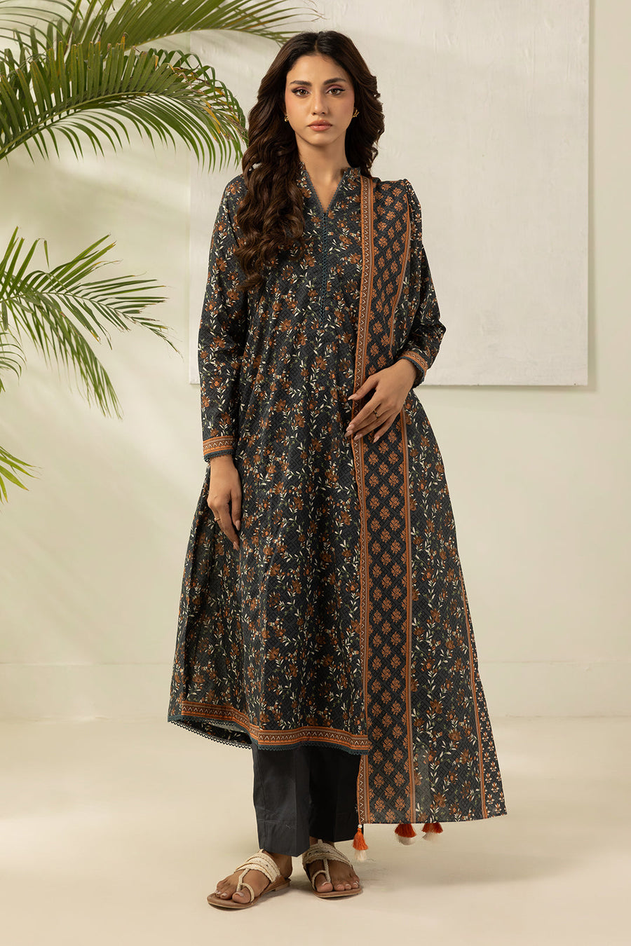 Zellbury Summer Printed Lawn Unstitched 3Pc Suit WUS26X30478